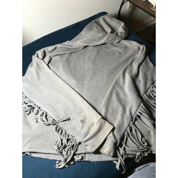 Art Class Gray Tassel Sleeves Jacket Girls size XLarge 14-16 or/and up to women' - Picture 8 of 12